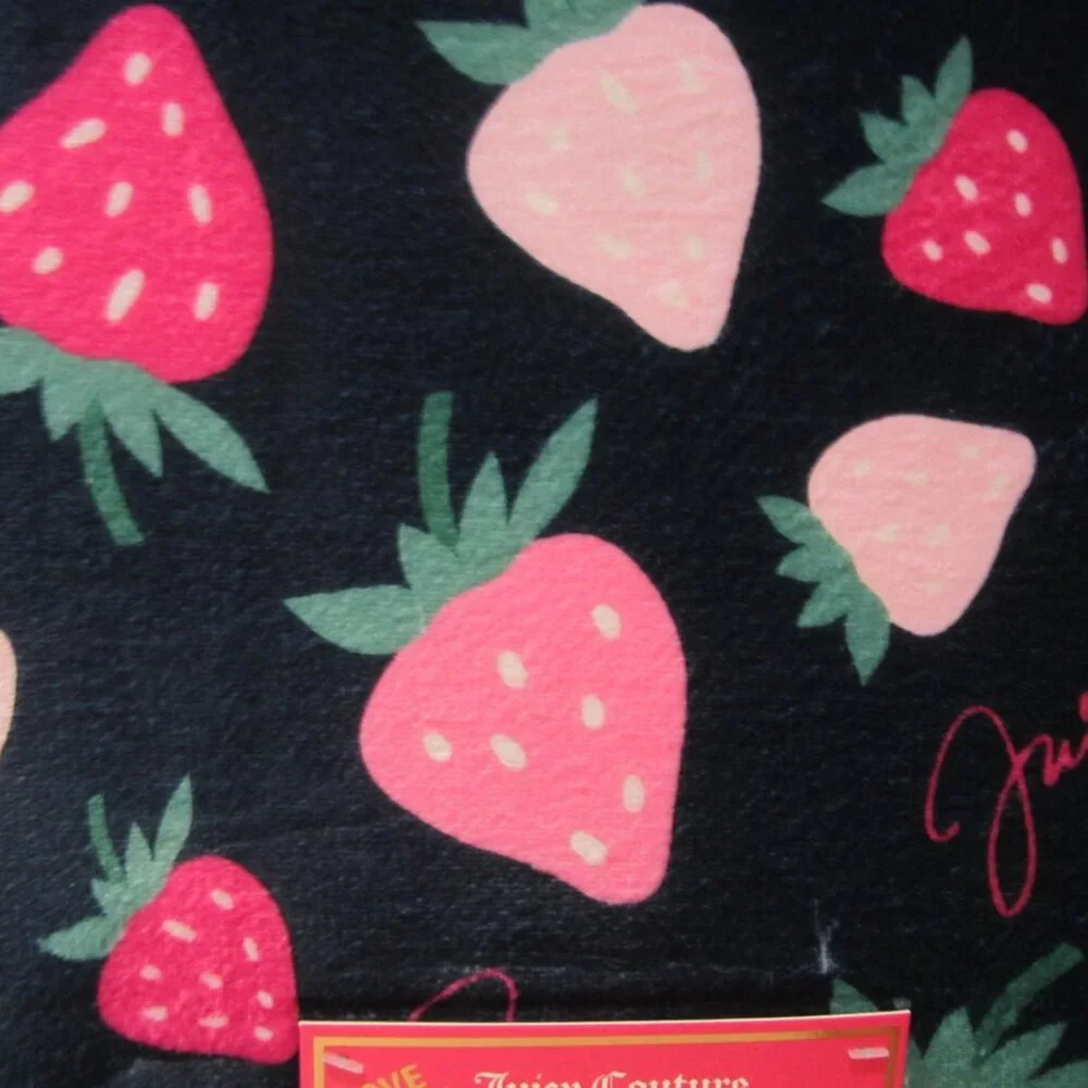 Juicy Couture Strawberry Memory Foam Bath Rug Home
